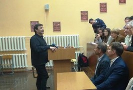 Викладач Колумбійського та Єльського університетів прочитав для житомирських студентів лекцію про мову
Викладач Колумбійського та Єльського університетів прочитав для житомирських студентів лекцію про мову